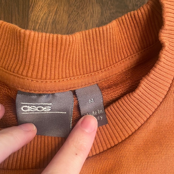 ASOS - brown/rust two tones crew neck - Picture 2 of 2